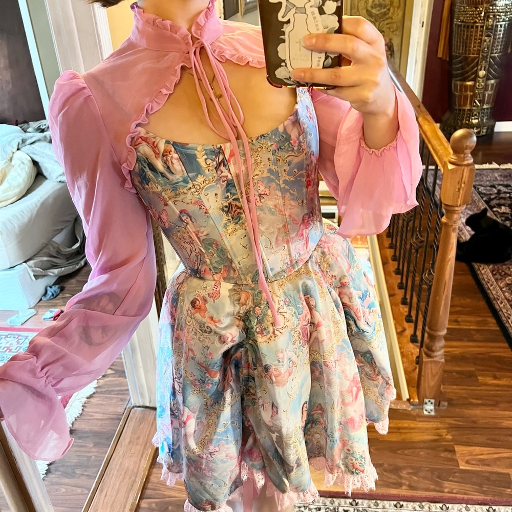 Dolls kill corset dress and coverup